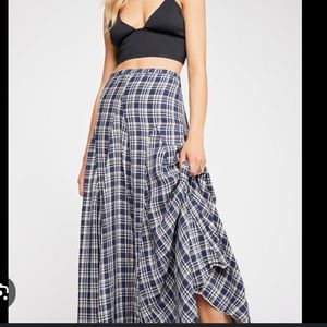 Free People Lily Maxi Skirt Rare Color